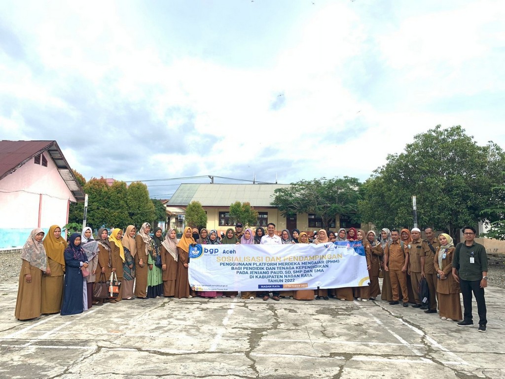 BGP Provinsi Aceh Melaksanakan Sosialisasi dan Pendampingan Platform Merdeka Mengajar di Kab. Nagan Raya